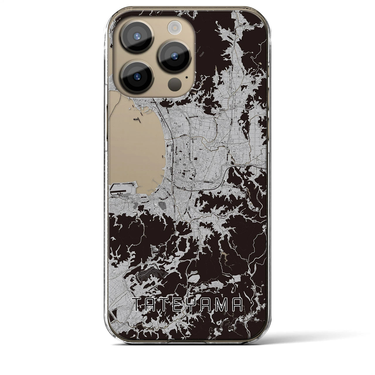 【館山(千葉県)】地図柄iPhoneケース(クリアタイプ)