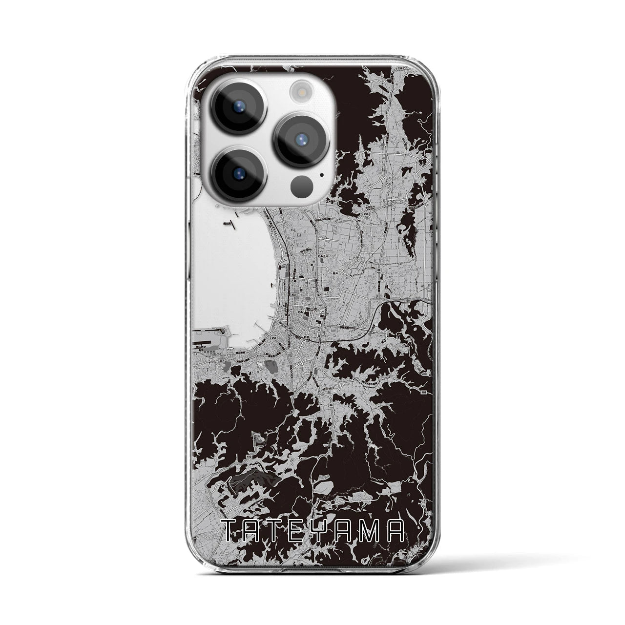 【館山(千葉県)】地図柄iPhoneケース(クリアタイプ)