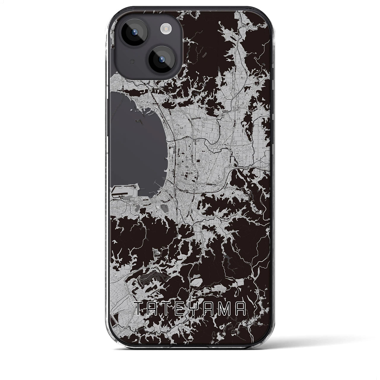 【館山(千葉県)】地図柄iPhoneケース(クリアタイプ)