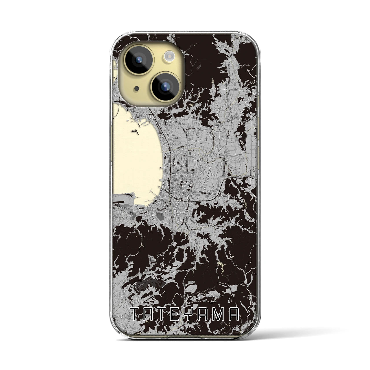 【館山(千葉県)】地図柄iPhoneケース(クリアタイプ)