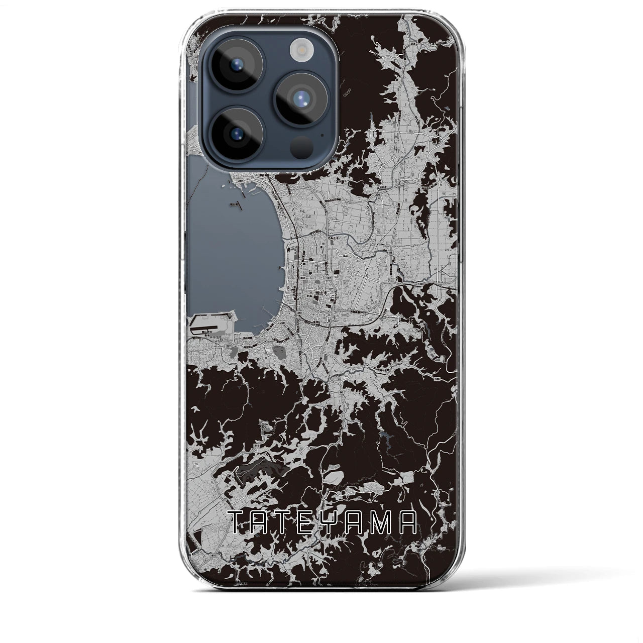 【館山(千葉県)】地図柄iPhoneケース(クリアタイプ)