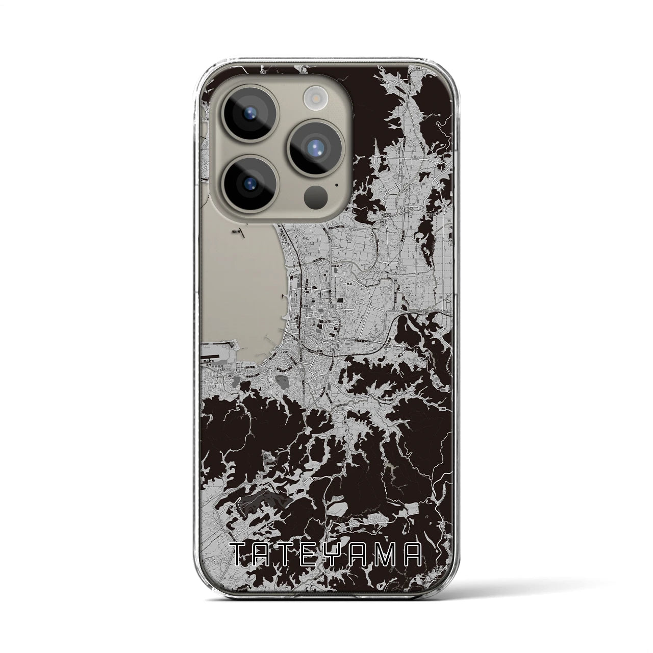 【館山(千葉県)】地図柄iPhoneケース(クリアタイプ)