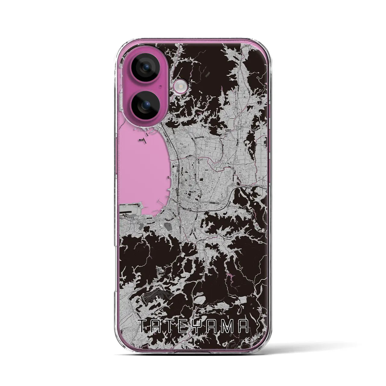 【館山(千葉県)】地図柄iPhoneケース(クリアタイプ)