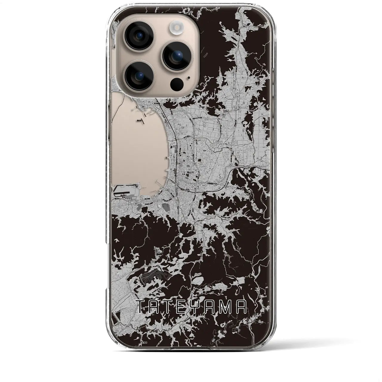 【館山(千葉県)】地図柄iPhoneケース(クリアタイプ)