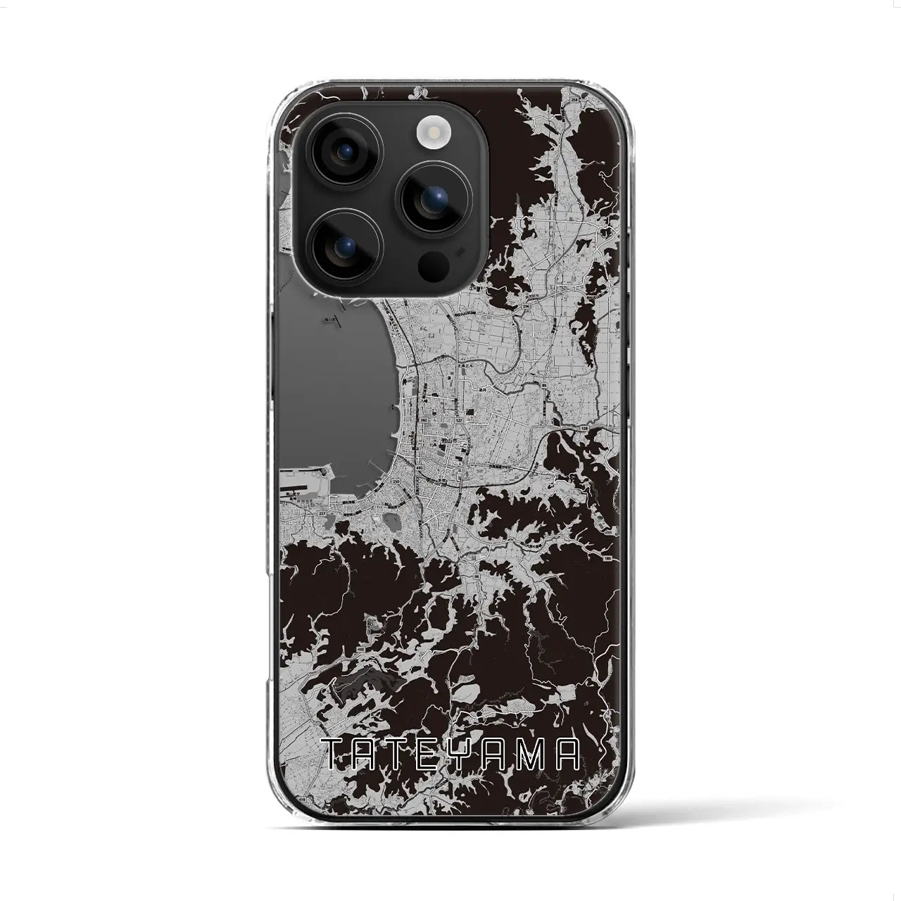 【館山(千葉県)】地図柄iPhoneケース(クリアタイプ)