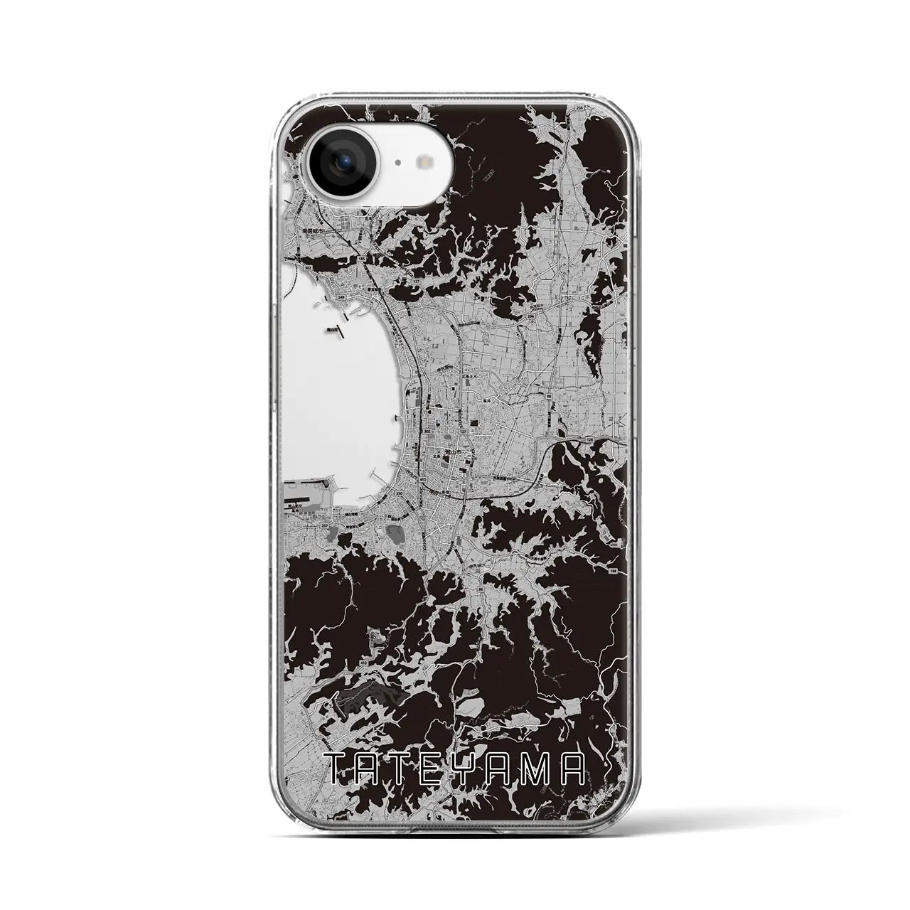 【館山(千葉県)】地図柄iPhoneケース(クリアタイプ)