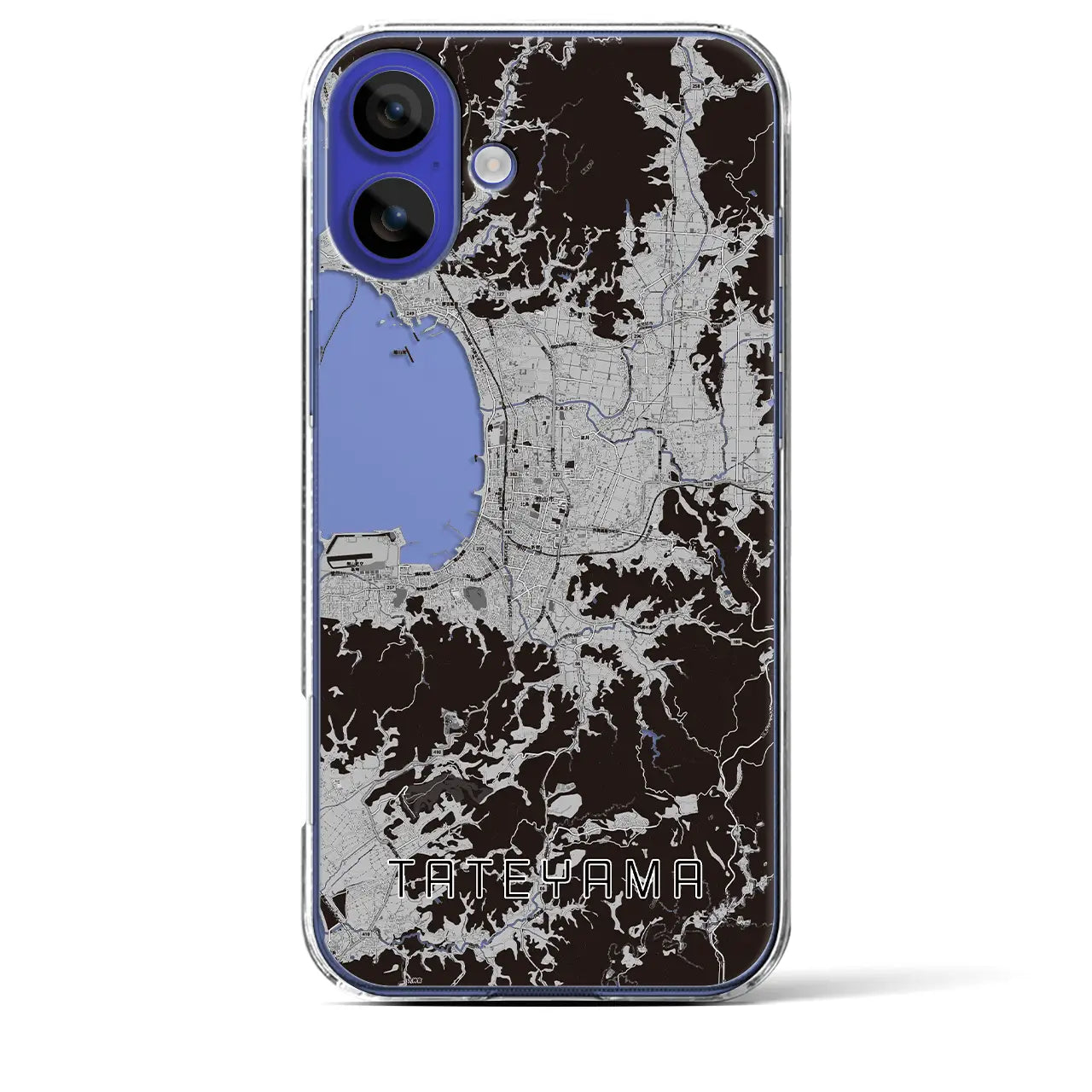 【館山(千葉県)】地図柄iPhoneケース(クリアタイプ)