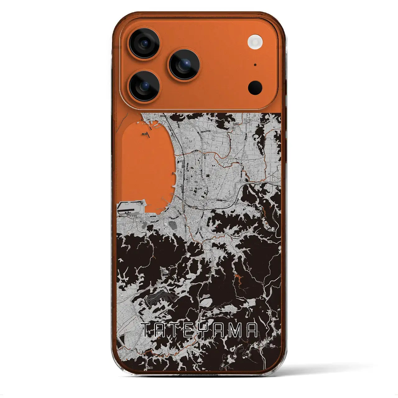 【館山(千葉県)】地図柄iPhoneケース(クリアタイプ)