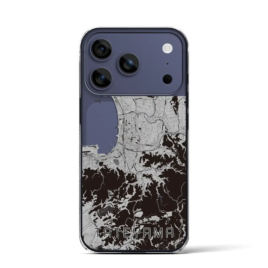 【館山(千葉県)】地図柄iPhoneケース(クリアタイプ)