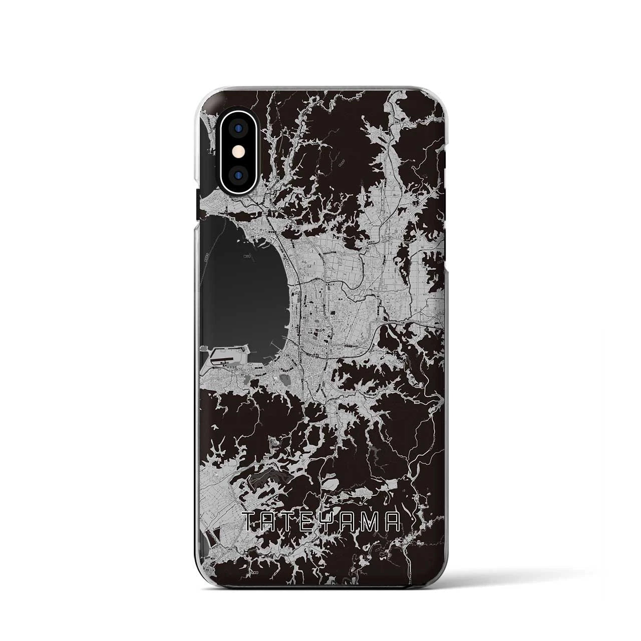 【館山(千葉県)】地図柄iPhoneケース(クリアタイプ)