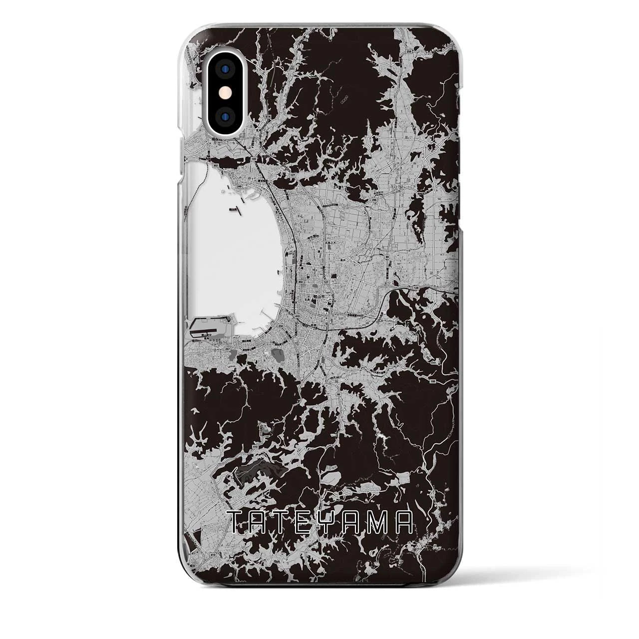 【館山(千葉県)】地図柄iPhoneケース(クリアタイプ)