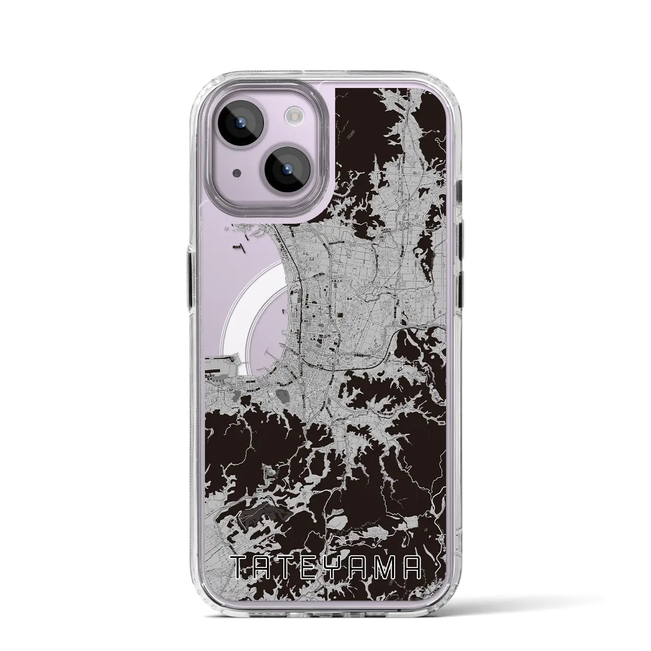 【館山(千葉県)】地図柄iPhoneケース(MagSafeタイプ)