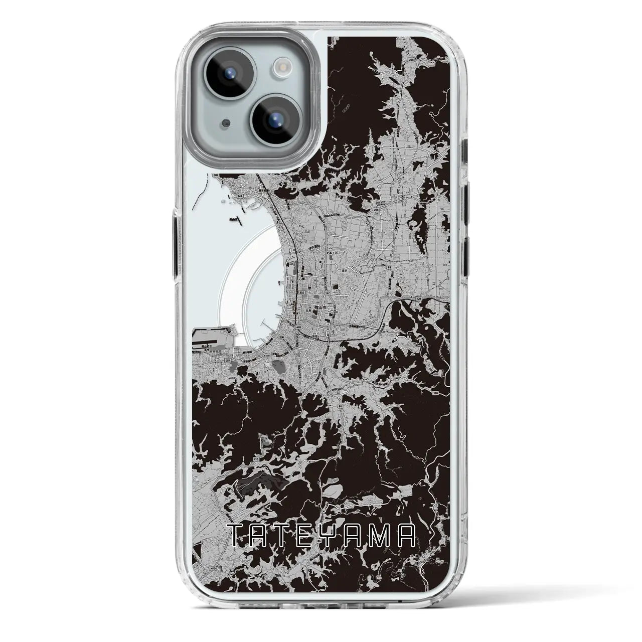 【館山(千葉県)】地図柄iPhoneケース(MagSafeタイプ)