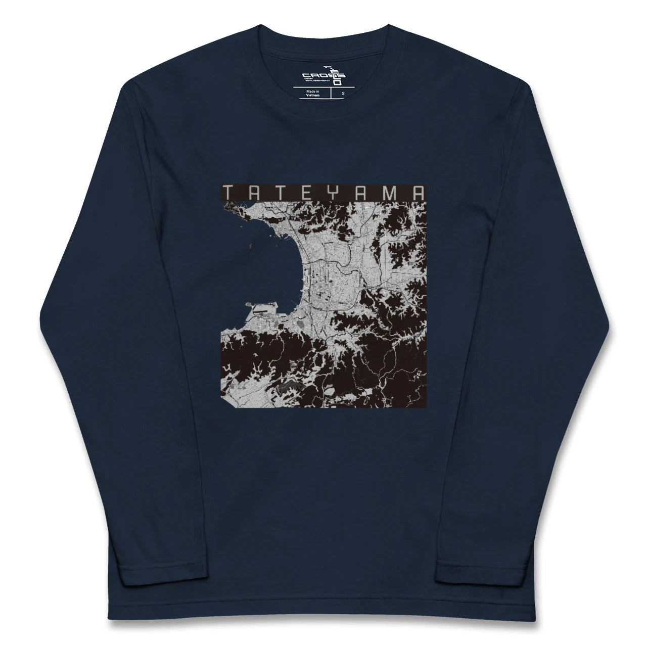 【館山(千葉県)】地図柄ロングスリーブTシャツ