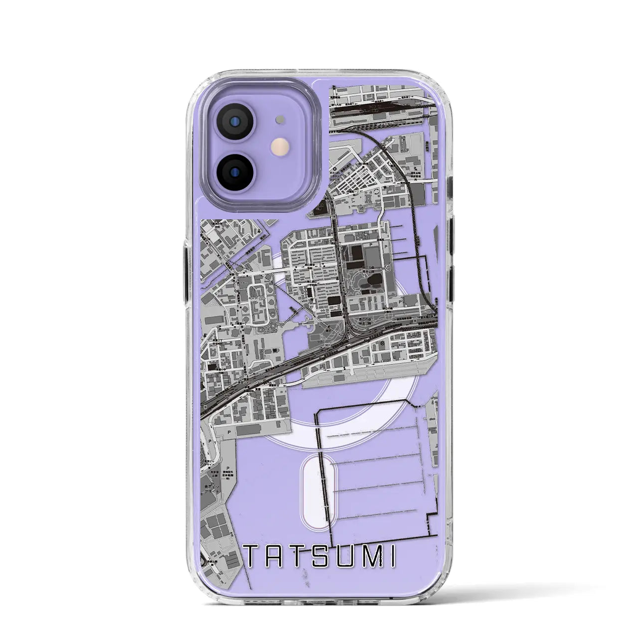 【辰巳(東京都)】地図柄iPhoneケース(MagSafeタイプ)