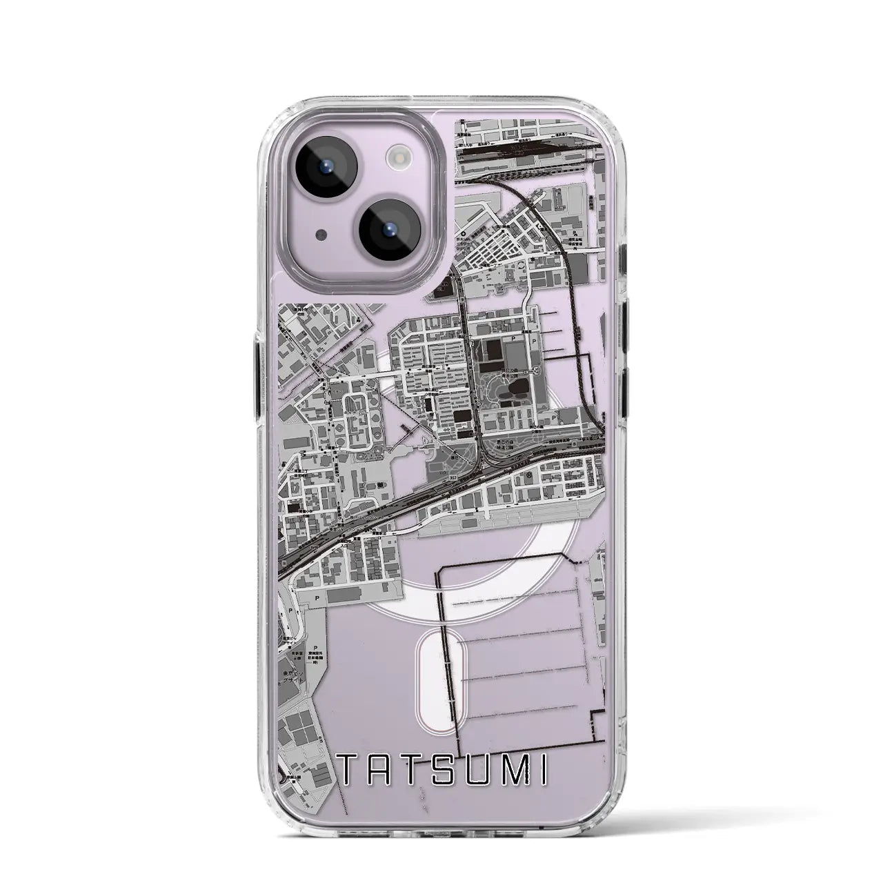【辰巳(東京都)】地図柄iPhoneケース(MagSafeタイプ)