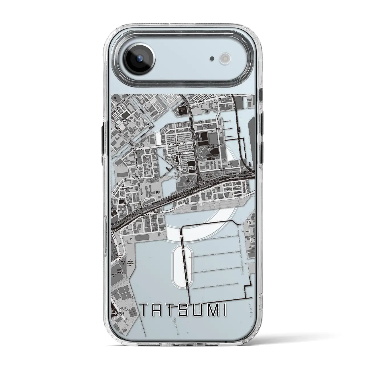 【辰巳(東京都)】地図柄iPhoneケース(MagSafeタイプ)