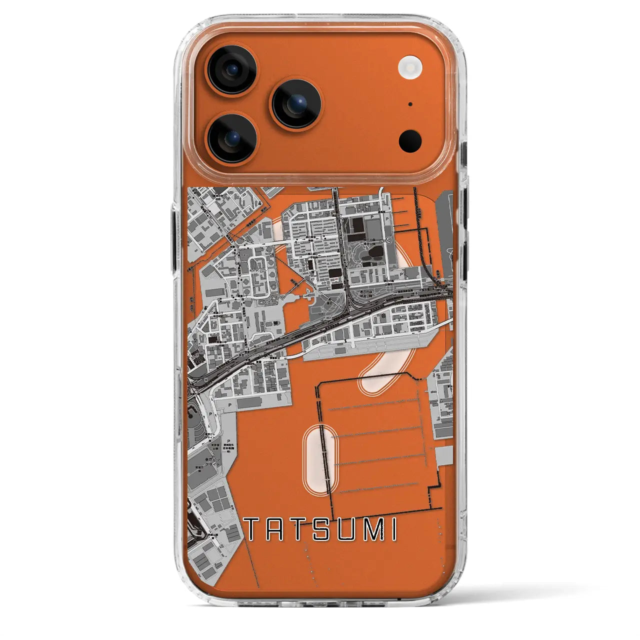 【辰巳(東京都)】地図柄iPhoneケース(MagSafeタイプ)