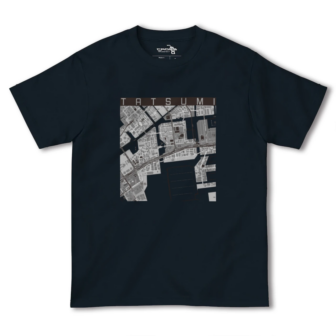 【辰巳(東京都)】地図柄ヘビーウェイトTシャツ