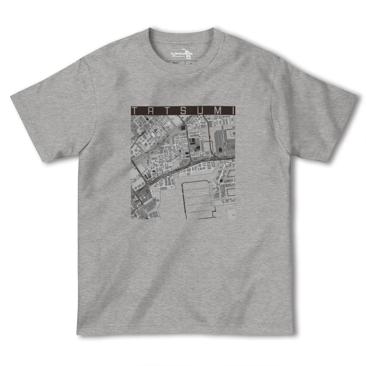 【辰巳(東京都)】地図柄ヘビーウェイトTシャツ