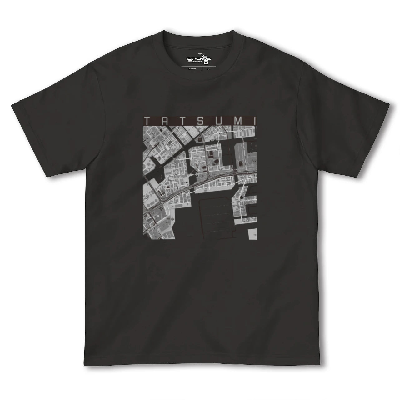 【辰巳(東京都)】地図柄ヘビーウェイトTシャツ
