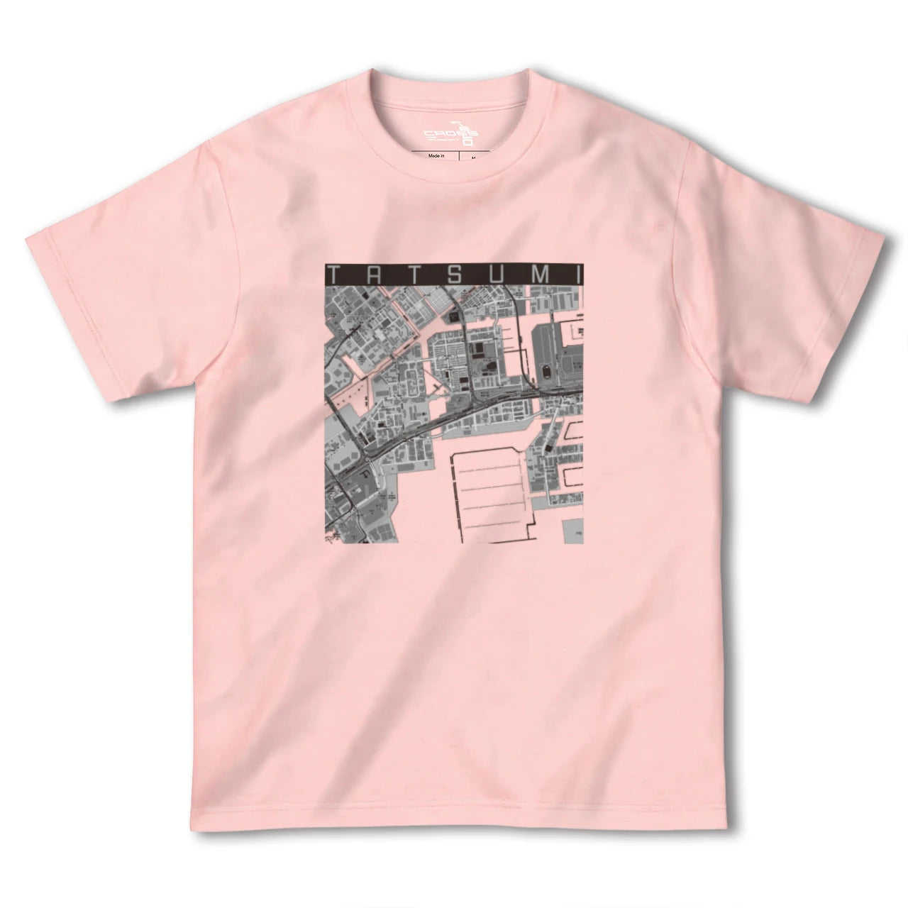 【辰巳(東京都)】地図柄ヘビーウェイトTシャツ