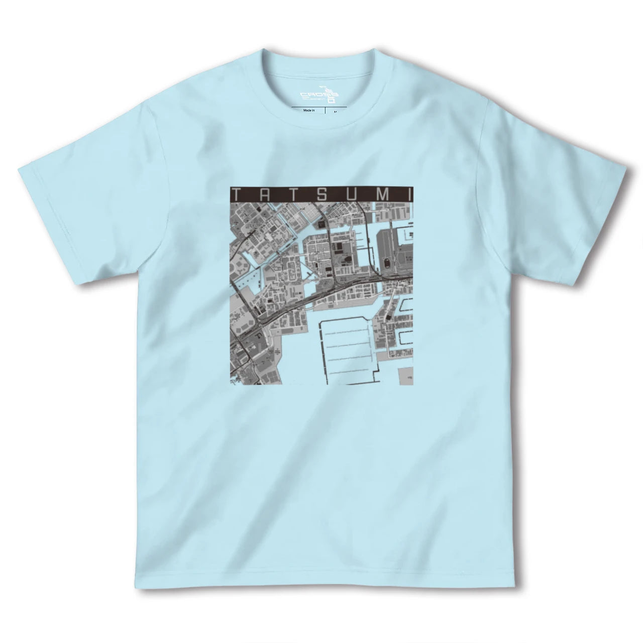 【辰巳(東京都)】地図柄ヘビーウェイトTシャツ