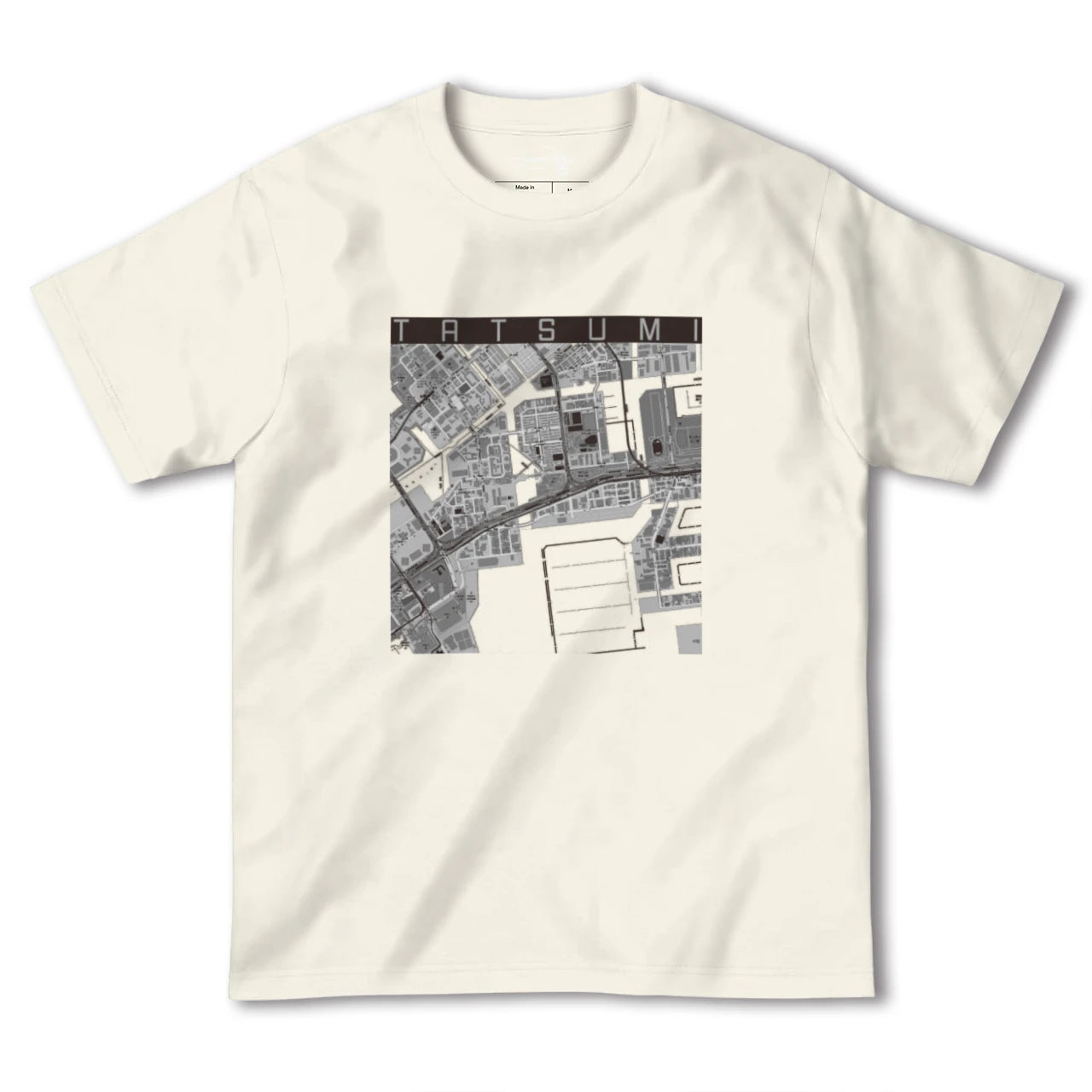 【辰巳(東京都)】地図柄ヘビーウェイトTシャツ