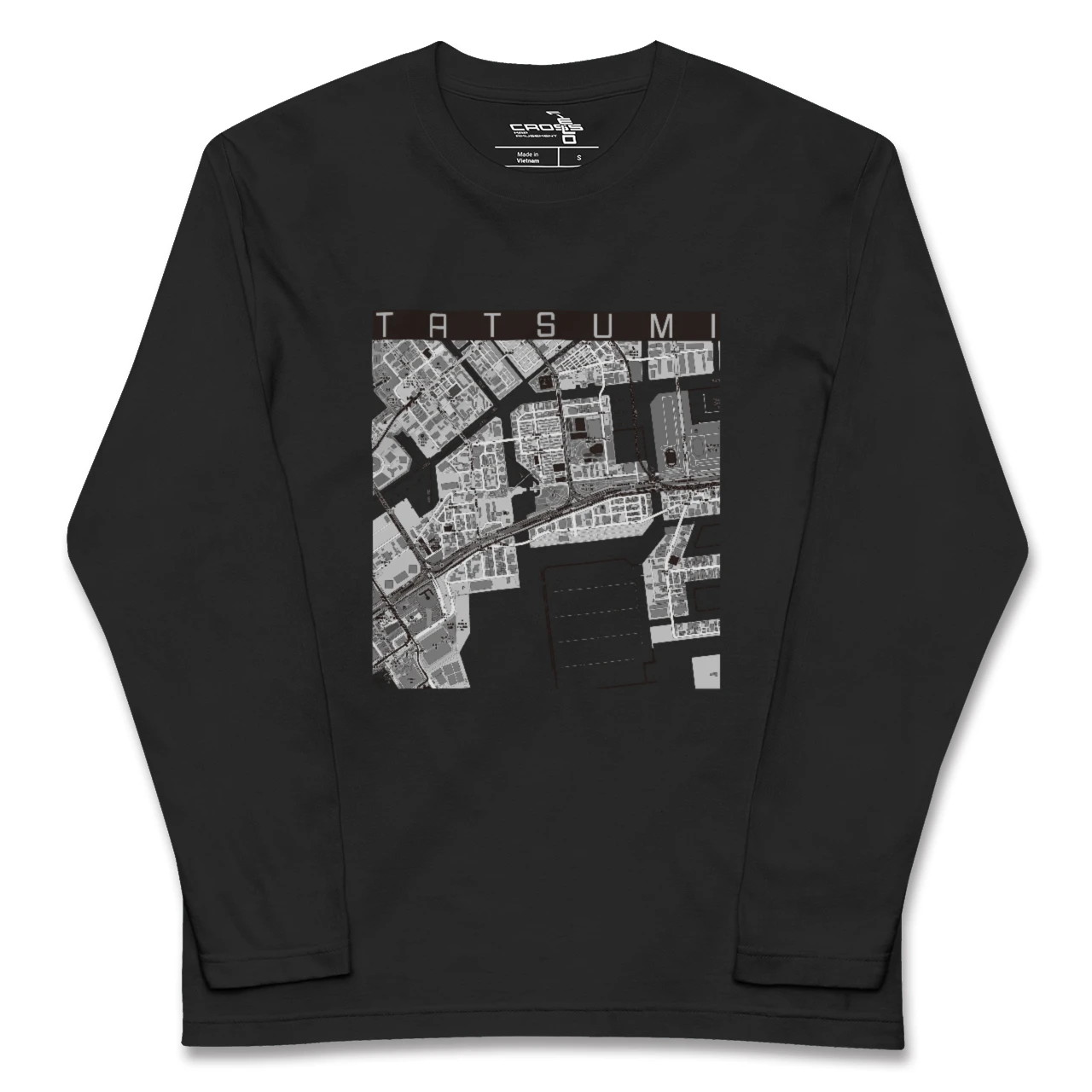 【辰巳(東京都)】地図柄ロングスリーブTシャツ