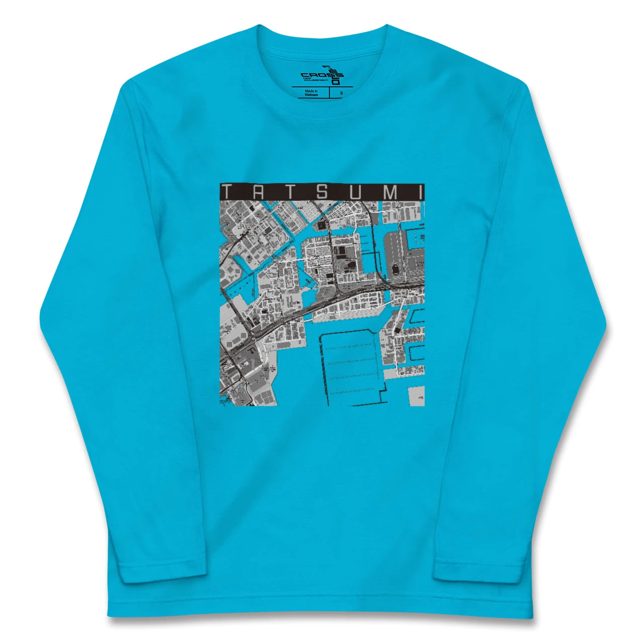 【辰巳(東京都)】地図柄ロングスリーブTシャツ