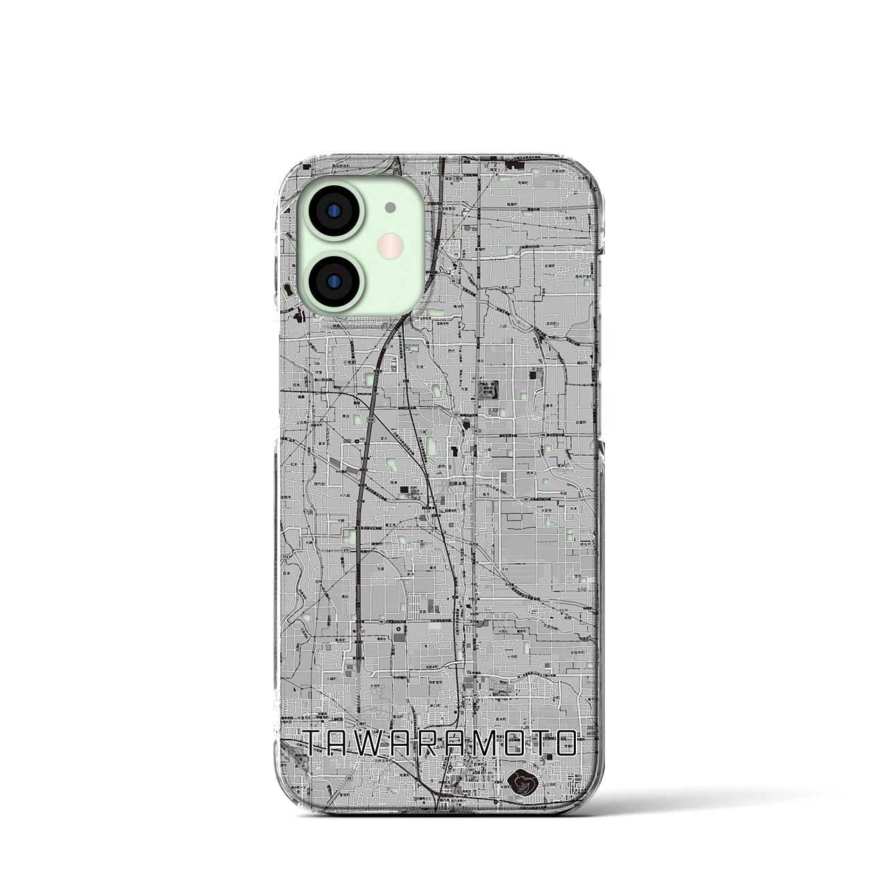 【田原本(奈良県)】地図柄iPhoneケース(クリアタイプ)