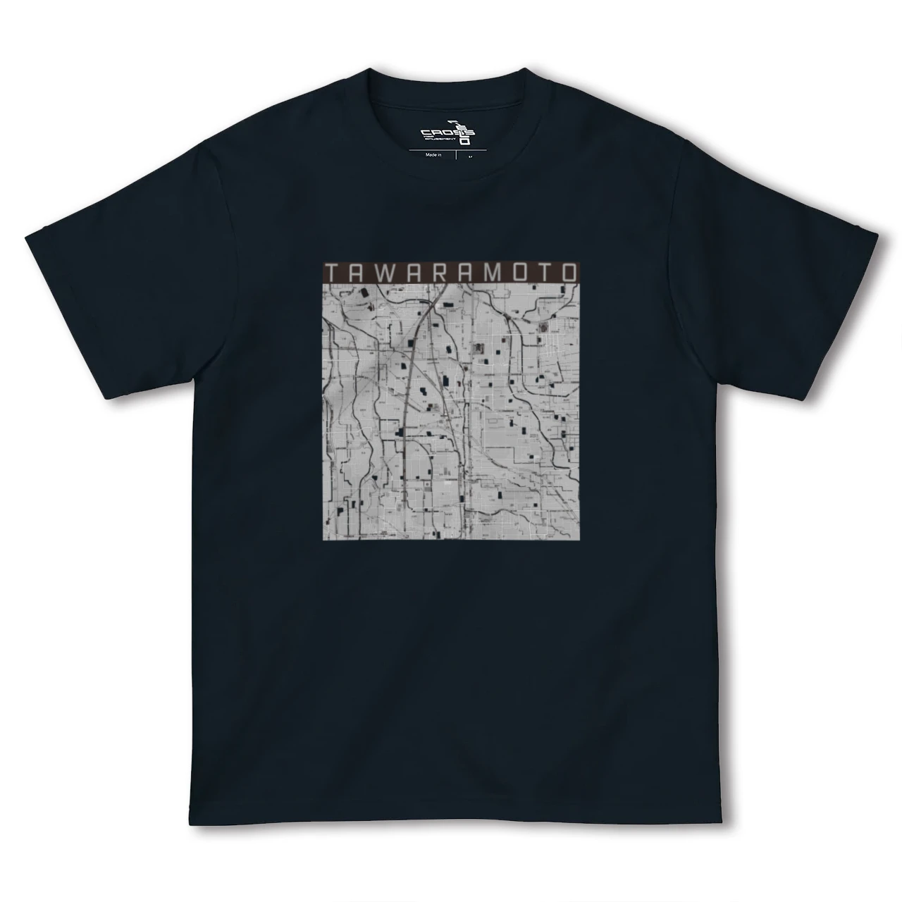 【田原本(奈良県)】地図柄ヘビーウェイトTシャツ