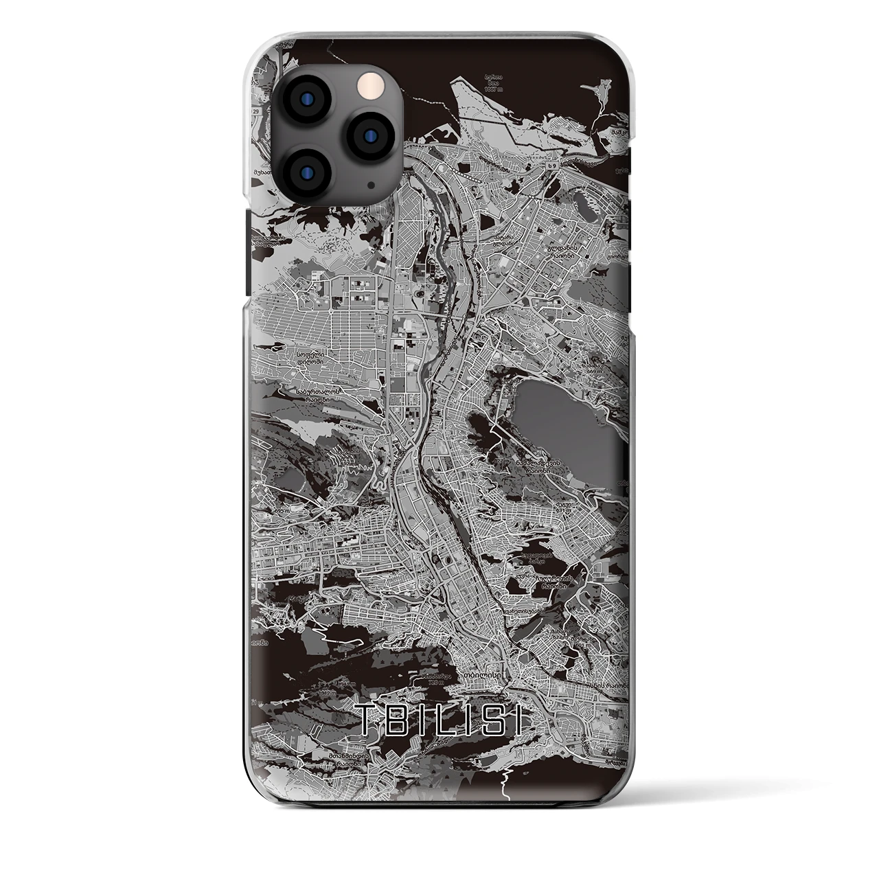 【トビリシ(ジョージア)】地図柄iPhoneケース(クリアタイプ)