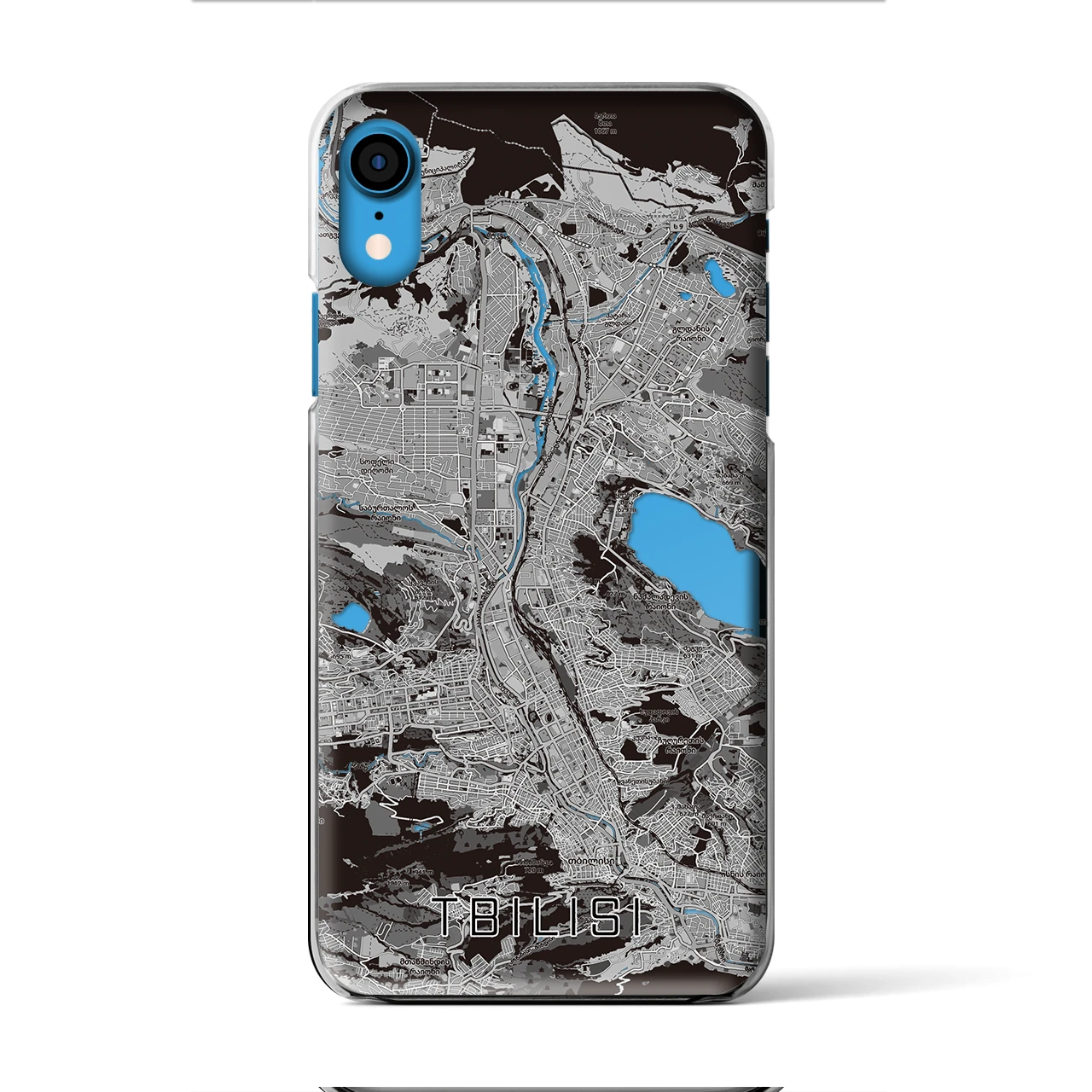 【トビリシ(ジョージア)】地図柄iPhoneケース(クリアタイプ)