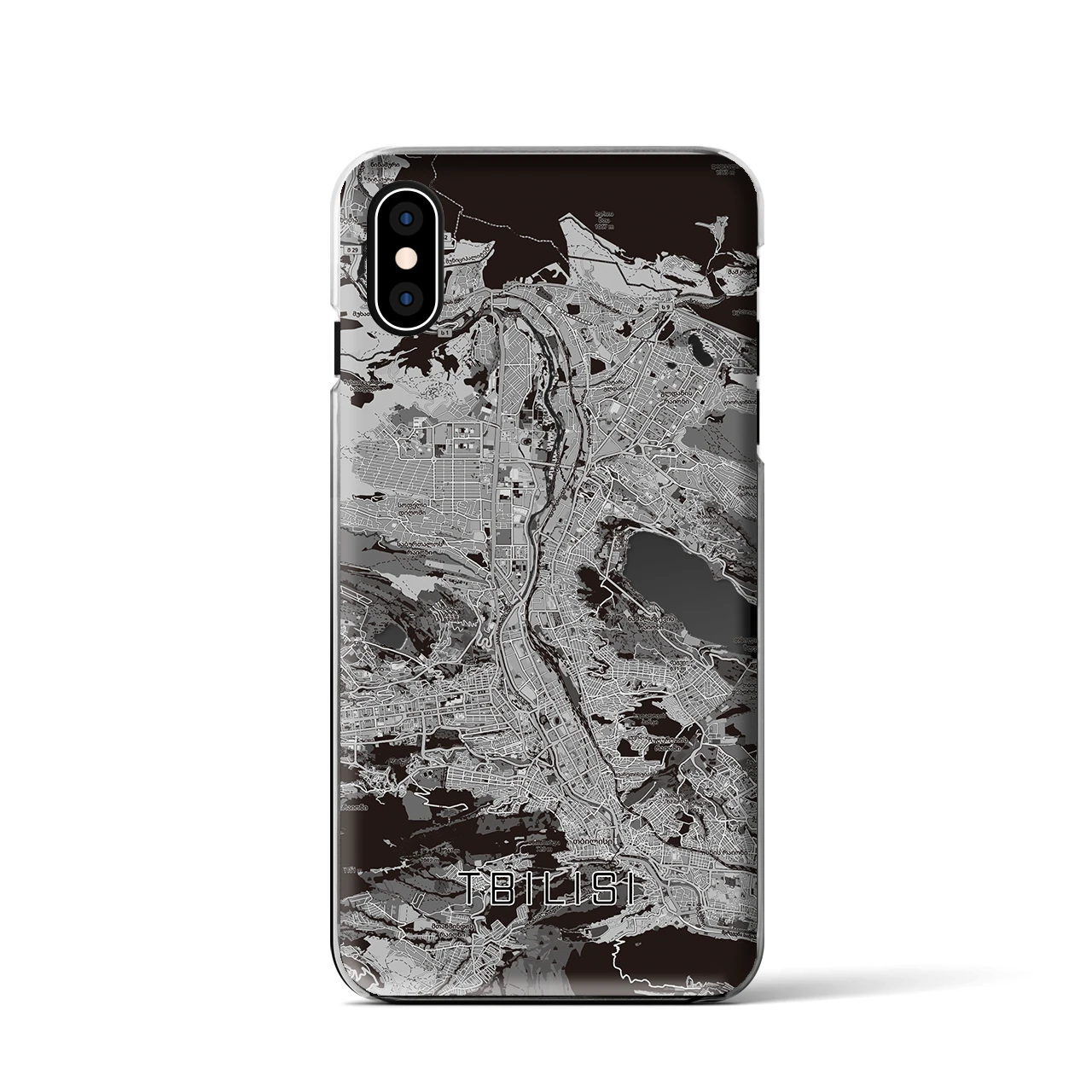 【トビリシ(ジョージア)】地図柄iPhoneケース(クリアタイプ)