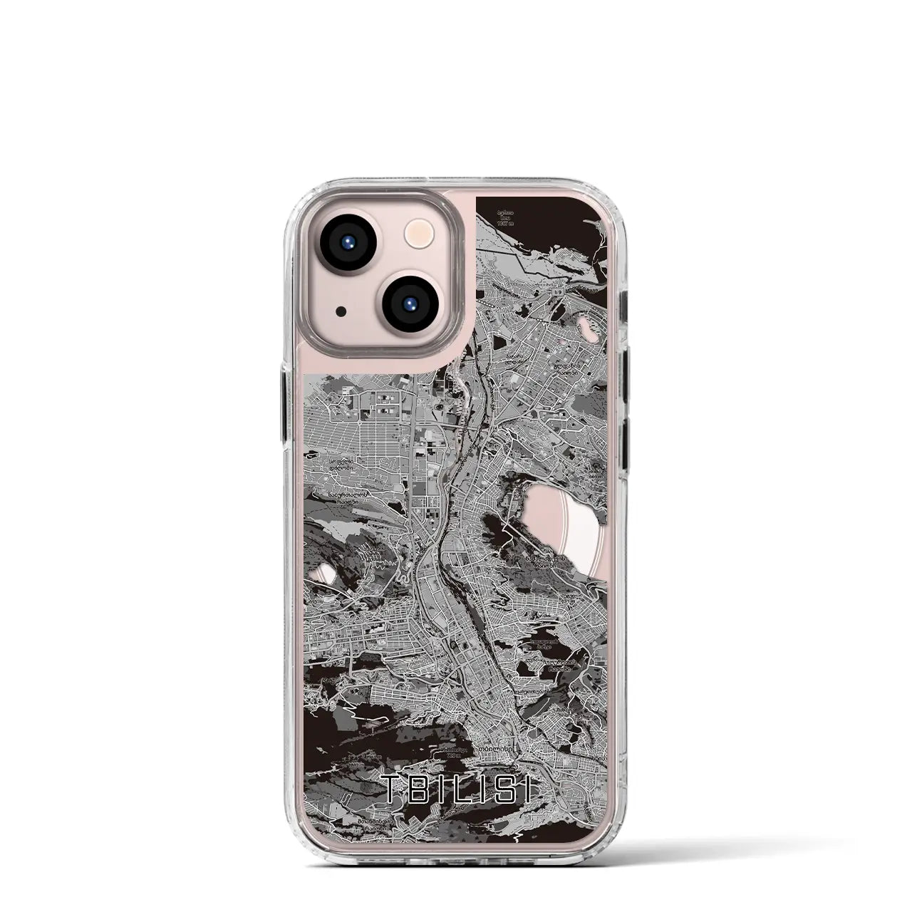【トビリシ(ジョージア)】地図柄iPhoneケース(MagSafeタイプ)