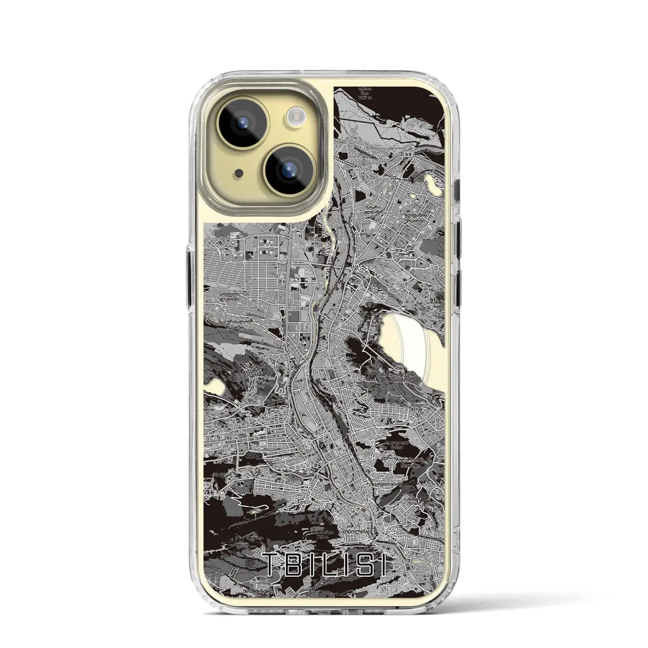 【トビリシ(ジョージア)】地図柄iPhoneケース(MagSafeタイプ)