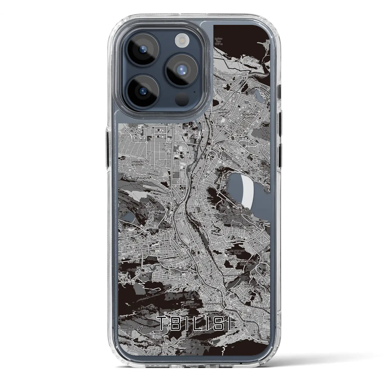 【トビリシ(ジョージア)】地図柄iPhoneケース(MagSafeタイプ)