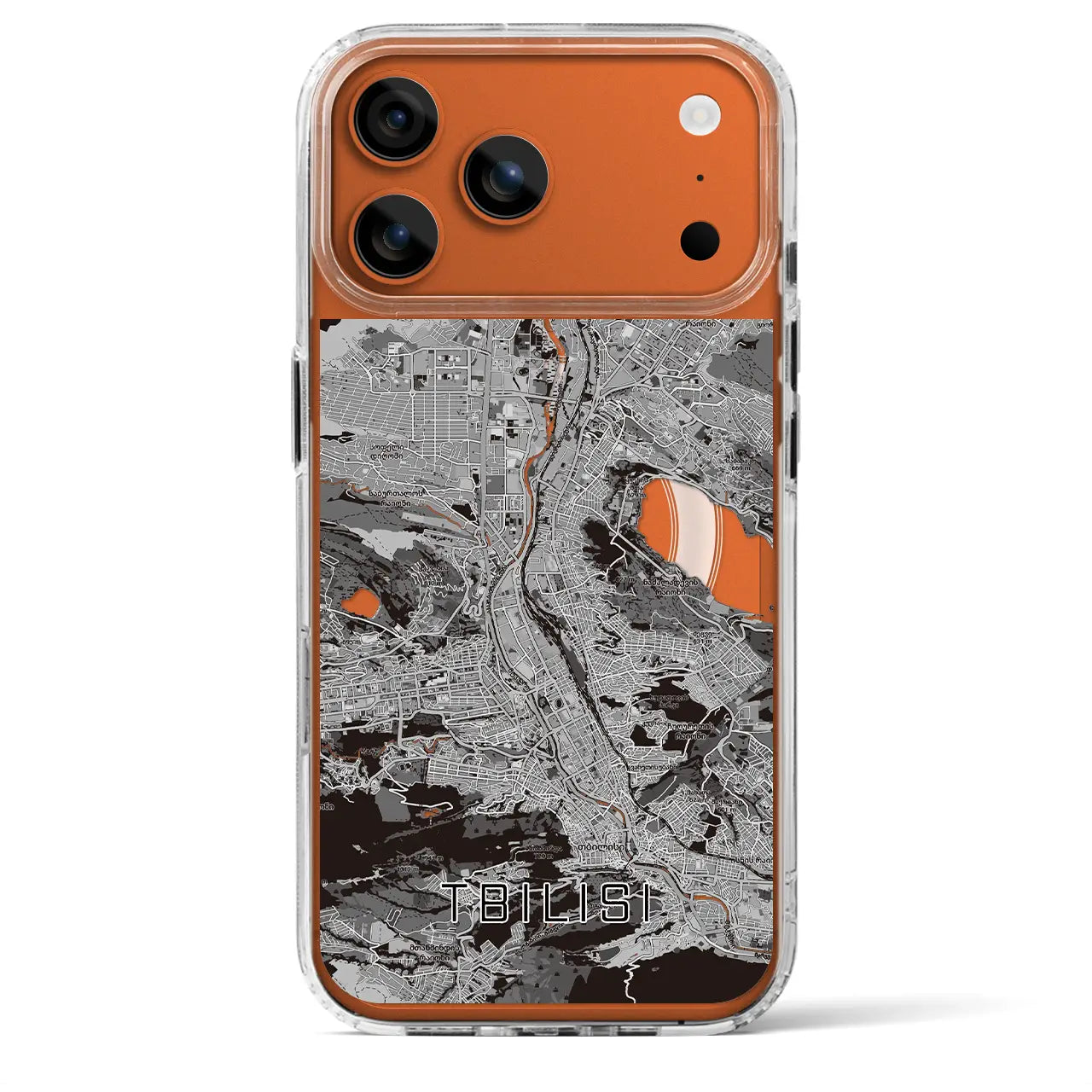 【トビリシ(ジョージア)】地図柄iPhoneケース(MagSafeタイプ)