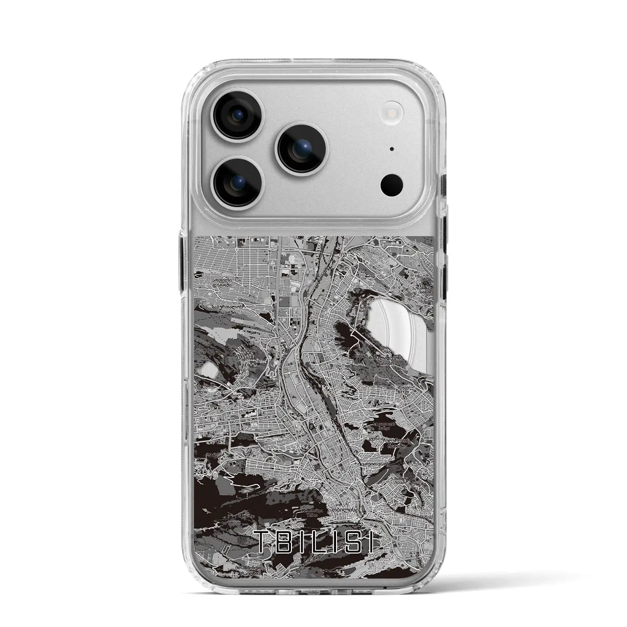 【トビリシ(ジョージア)】地図柄iPhoneケース(MagSafeタイプ)
