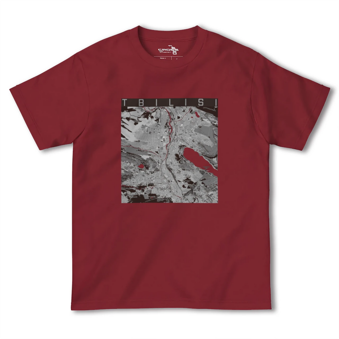 【トビリシ(ジョージア)】地図柄ヘビーウェイトTシャツ