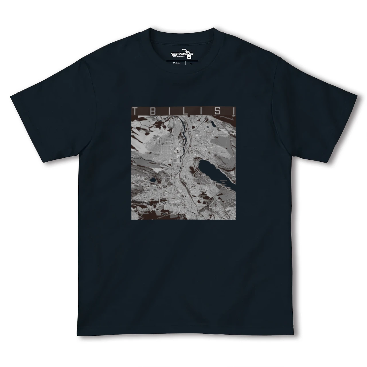 【トビリシ(ジョージア)】地図柄ヘビーウェイトTシャツ