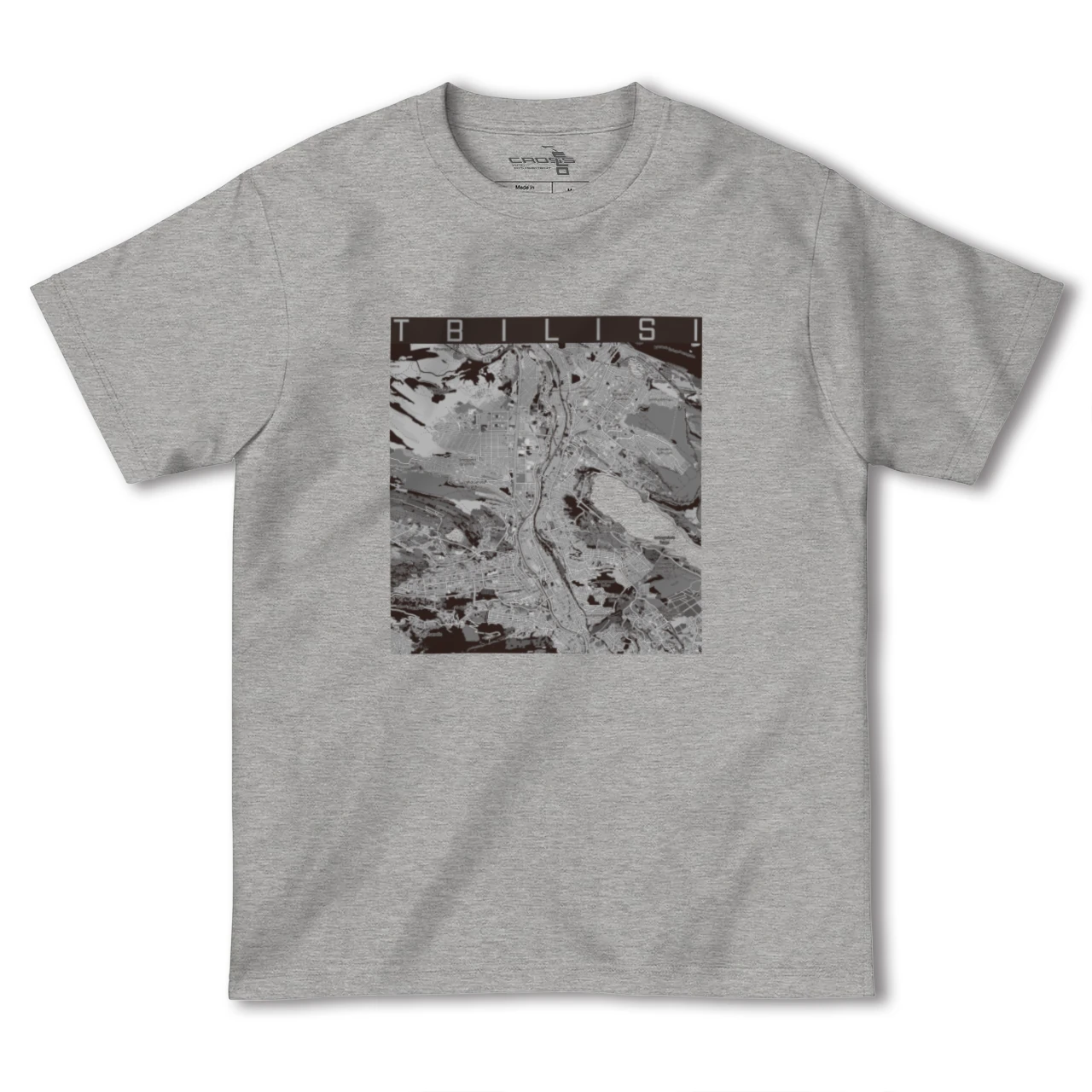【トビリシ(ジョージア)】地図柄ヘビーウェイトTシャツ