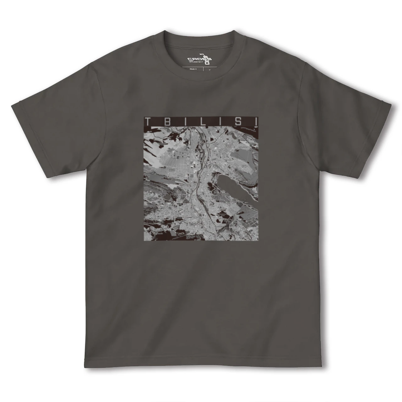 【トビリシ(ジョージア)】地図柄ヘビーウェイトTシャツ
