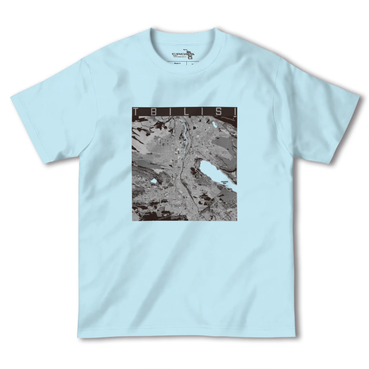【トビリシ(ジョージア)】地図柄ヘビーウェイトTシャツ