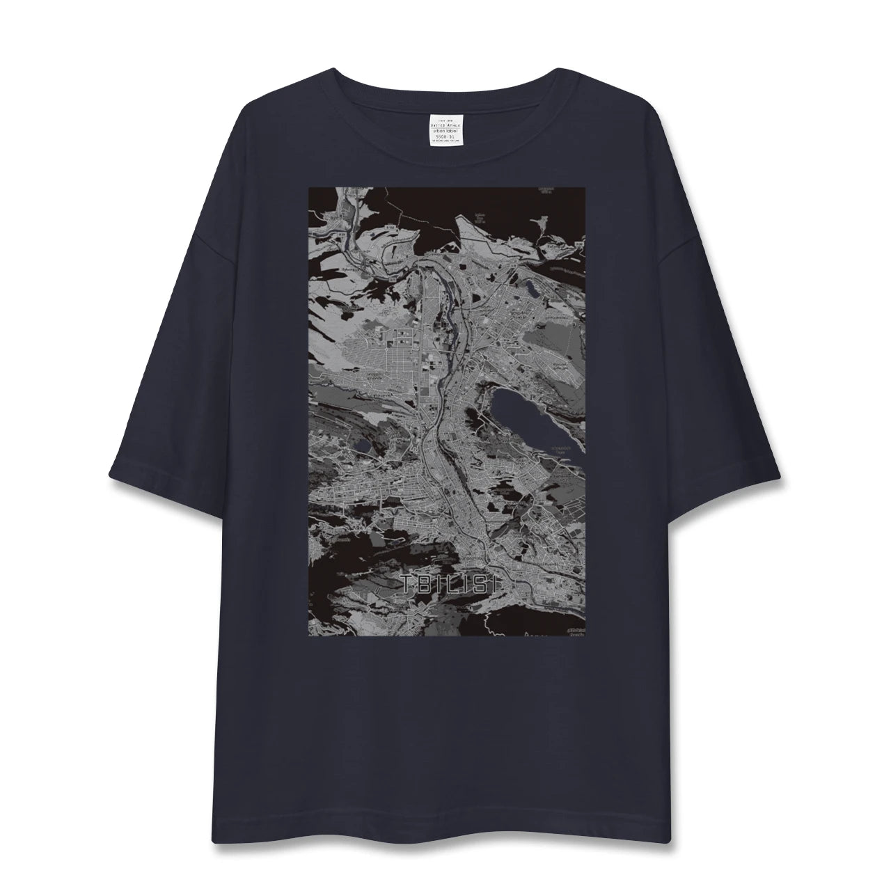 【トビリシ(ジョージア)】地図柄ビッグシルエットTシャツ