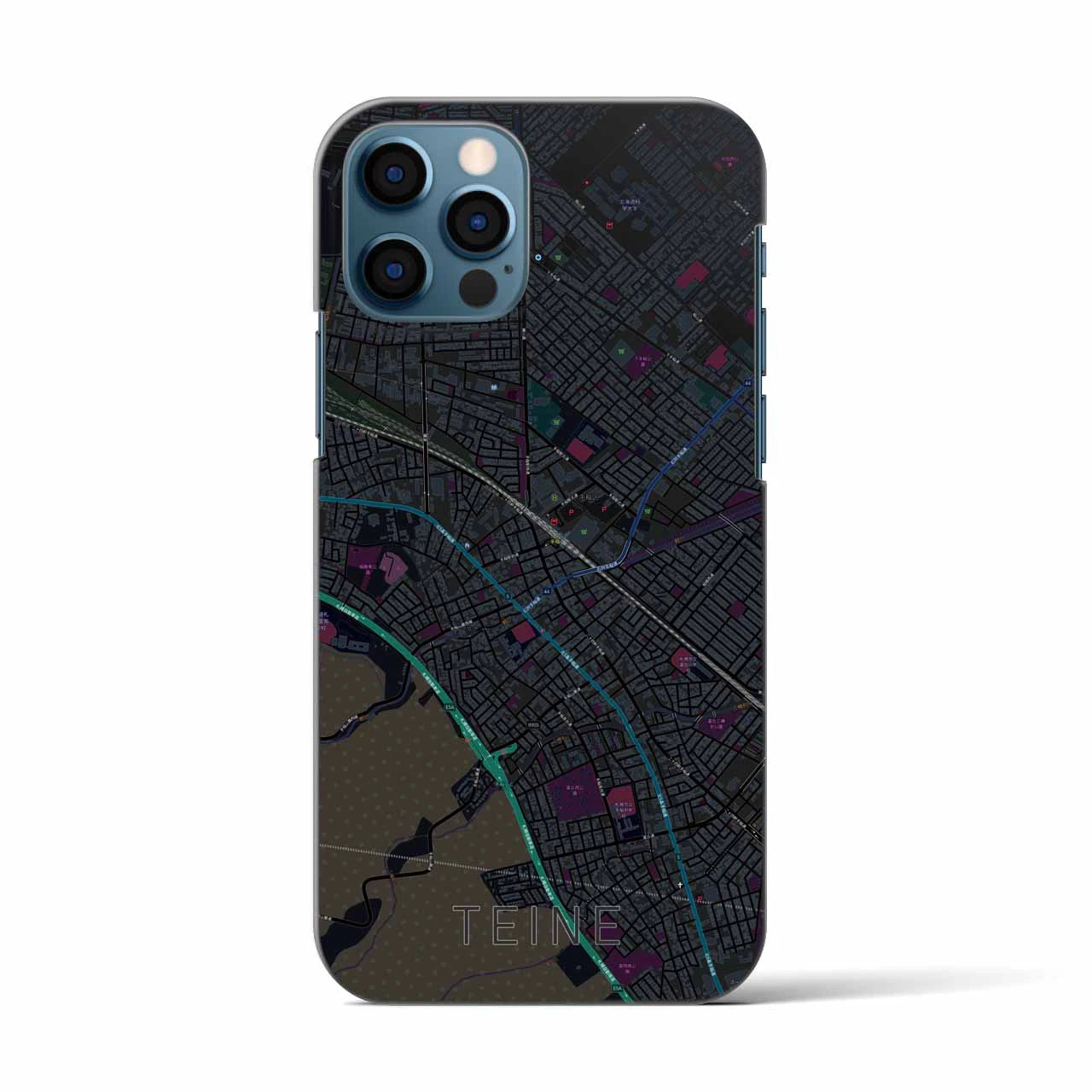 【手稲(北海道)】地図柄iPhoneケース(バックカバータイプ)