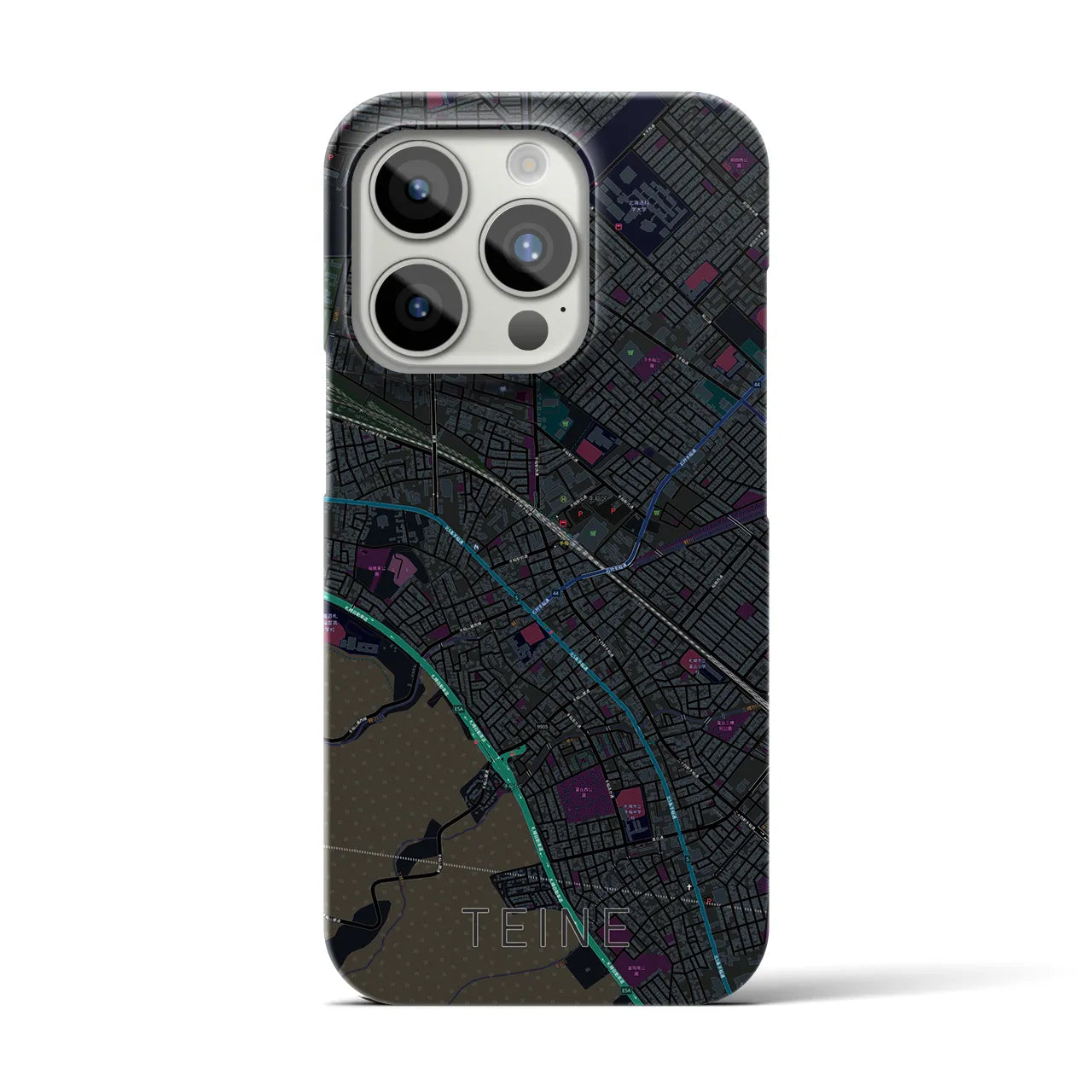 【手稲(北海道)】地図柄iPhoneケース(バックカバータイプ)