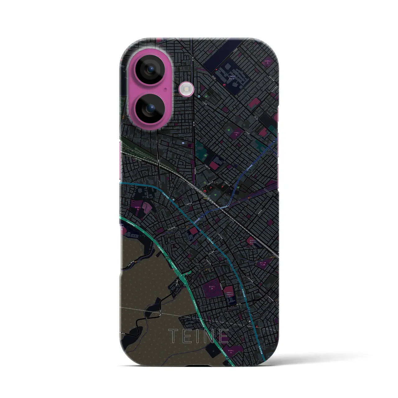 【手稲(北海道)】地図柄iPhoneケース(バックカバータイプ)