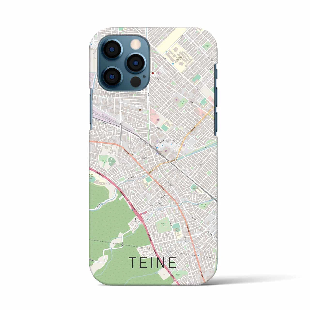 【手稲(北海道)】地図柄iPhoneケース(バックカバータイプ)